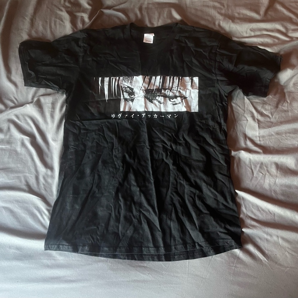 Black Levi Ackerman Graphic T-Shirt